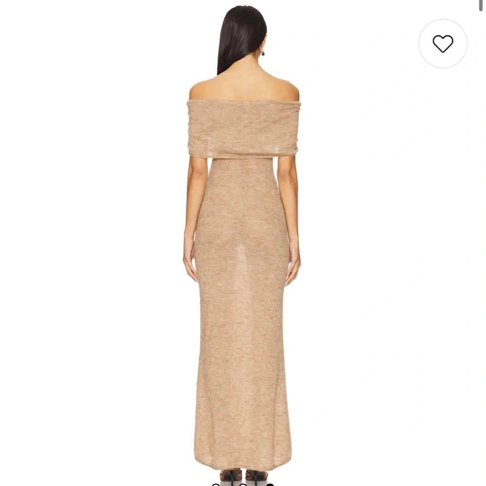 MAJORELLE Tan Off-Shoulder Dress - Picture 3 of 3